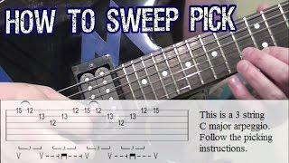 How to Sweep Pick: Beginner's Guide