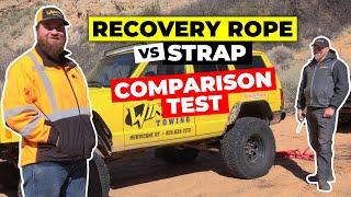 TESTING Recovery Rope vs Strap - Matt's Off Road Recovery and MadMatt 4WD do a COMPARISON TEST