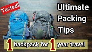 TRAVEL ESSENTIALS in ONE BACKPACK | Everything to bring for 1 YEAR backpacking