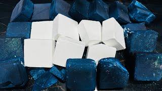 HB  | Blue Dyed & Plain Gym Chalk ASMR Crush | Oddly Satisfying ASMR