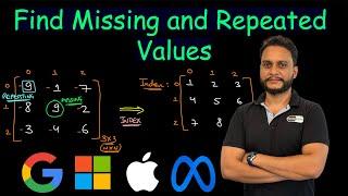 Find Missing and Repeated Values | Leetcode 2965