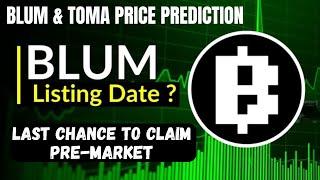 Blum & Toma Price Prediction + Bitcoin Pump Coming (Here's Why)