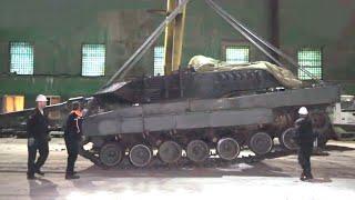 Танк Leopard 2A6 доставили на Уралвагонзавод в России, обзор