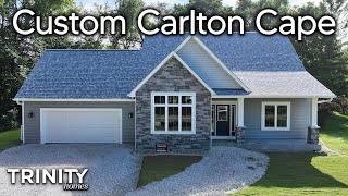 Carlton Cape Two-Story Home Design - By Trinity Homes Builders, WI