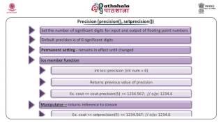 Formatted Input-Output Operations in C++ (IT)