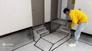 在门口画个楼梯，丈母娘看到吓坏了！