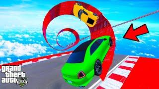 FRANKLIN TRIED UPWARD SPIRAL LOOP PARKOUR RAMP CHALLENGE GTA 5 | SHINCHAN and CHOP