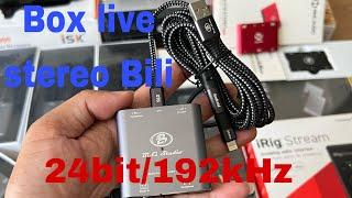 Giới thiệu box live Bili 24bit/192kHz |So sánh thông số chất lượng với các loại box live stereo khác