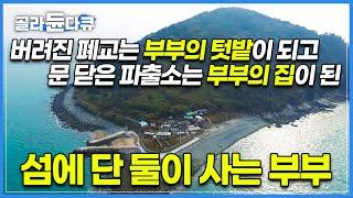 다 떠난 섬에 단 둘이 욕심없이 사는 부부│둘이서 만든 지상낙원│낙도섬 공주 아내와 낚시꾼 남편이 둥글게 사는 법│배를 얻어타야만 들어올 수 있는 섬 '원도'│한국기행│#골라듄다큐