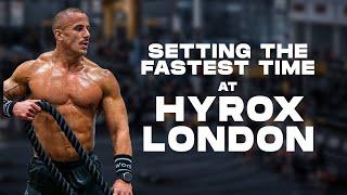 Setting the fastest time at HYROX LONDON