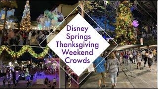 Disney Springs Thanksgiving Weekend Crowds