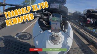 TRANSALP XL750 Remapped and Shredding Tires – Watch the Power!