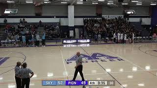 Pioneer Men's Varsity Basketball vs Skyline 12/16/22