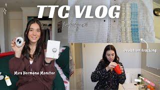 TTC VLOG: last cycle before IVF, ovulation tracking, mira hormone monitor, Bird & Be prenatals