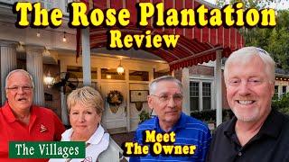 Rose Plantation Restaurant, FL Review, Meet the Owner, Mystic Ice Cream, The Villages SEE MENU FOR $