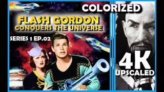 Flash Gordon Conquers The Universe. Chapter 2. Freezing Torture. Colorized 4K Upscale. Continues.