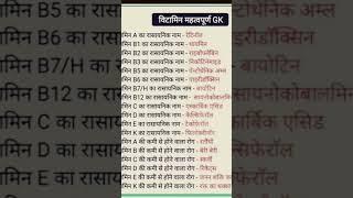 // कुछ महत्वपूर्ण// विटामिन के //रासायनिक