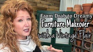 From Drab to Dreamy: Cottagecore Furniture Makeover with Vintage Flair