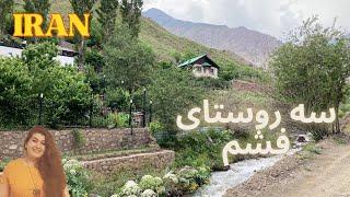 Three of the most beautiful and famous Fasham villages in Tehran,Iran2024