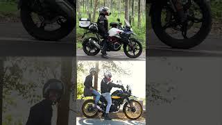 BMW G310 GS vs Himalayan 450 Suspension Check! #shorts