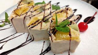 Самые лёгкие и #вкусные #сладкие #роллы / Энг ширин #десерт ролл