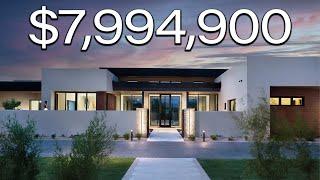 Touring a $7,994,900 MODERN MANSION In Paradise Valley Arizona With a Guest House