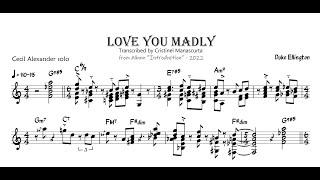 Cecil Alexander - Love You Madly (guitar transcription)