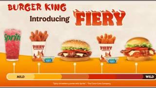 BURGER KING'S FIERY MENU