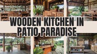 Wooden Kitchen in Patio Paradise | Creating a Cozy Outdoor Cooking Space