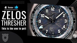 Zelos Thresher Worldtimer Damascus Steel - The Thresher is the ONE!