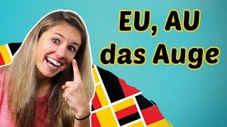 GERMAN PRONUNCIATION 7: How to pronounce EI, IE, AU, EU (Diphthongs)