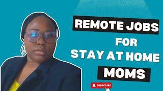 REMOTE JOBS YOU CAN DO AS A STAY AT HOME MOM || WORK REMOTELY || REMOTE GIGS || #youtube #YOUTUBER