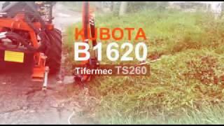 Trattore Kubota B1620 con Tifermec TS260 con bilama da 160cm