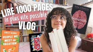 Lire 1000 PAGES le plus vite possible ? 🫢 VLOG