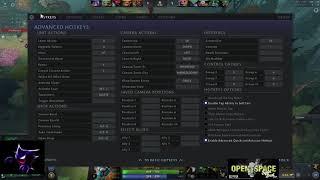 Arteezy's dota 2 hotkeys & advanced settings