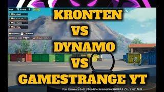 PUBG MOBILE : KRONTEN vs DYNAMO vs Gamestrange Yt, Intense gaming | who will win ??