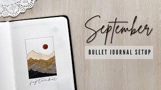 Easy and Minimalistic Bullet Journal Setup | September Plan With Me 