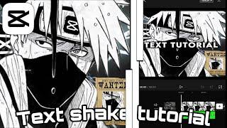 CAPCUT TEXT SHAKE TUTORIAL || TEXT SHAKE CAPCUT || TEXT SHAKE || CAPCUT