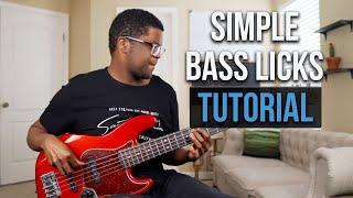 Simple Bass Licks That STANDOUT | Teach Me That