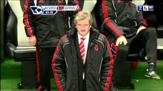 Roy Hodgson rubbing his face from embarrassment [HD]