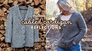 knitting the Cabled Cardigan by Irene Lin | a short pattern + yarn review