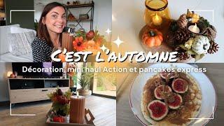 VLOG⎟Décoration d'automne, Haul Action et pancakes express