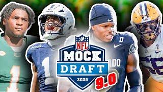 2025 NFL First Round Mock Draft For All 32 Picks! 9.0 (WITH BLOCKBUSTER MOVES TWO WEEKS UNTIL DEAFT)