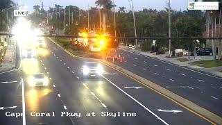 Part of Cape Coral Parkway Shut Down