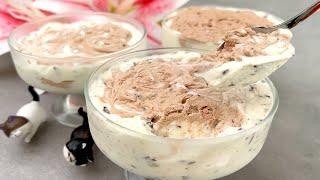 Homemade ice cream with only 3 ingredients. No gelatin! Not everyone knows this recipe!