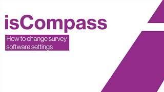 isCompass - Survey software settings