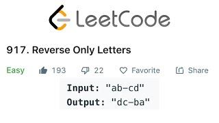 LeetCode Reverse Only Letters Solution Explained - Java