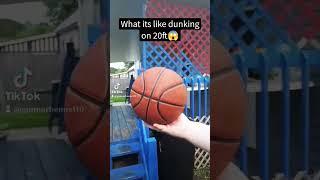 what it's like dunking on 20ft #basketball #shorts