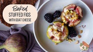 ONLY 4 ingredients to make THE BEST HOLIDAY Appetizer EVER - BAKED STUFFED FIGS