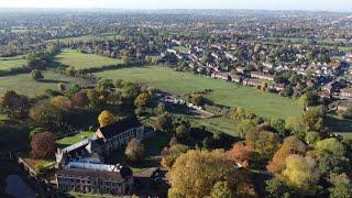 King John playing fields drone exploration